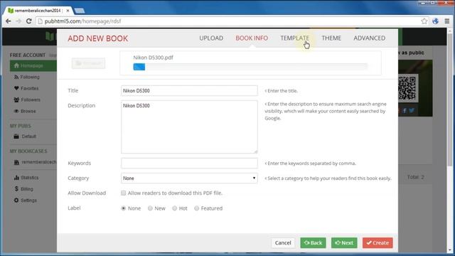 Upload a new image as logo for the page flip e-publication with PUB HTML5 смотреть онлайн