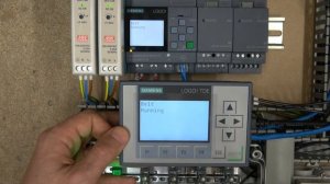 Siemens LOGO TDE display panel communication with LOGO! 8 SF4_1 smart relay. English