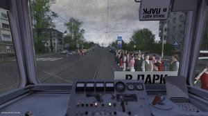Trainz 12. Трамвайное. Карта Усть-Оленьск-2 (расширенная). Маршрут 7 Емельяново - Ж/д Вокзал