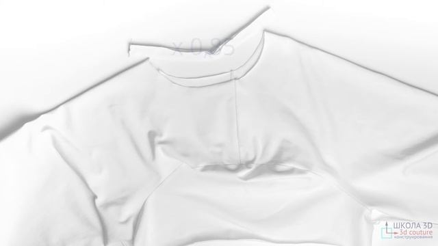 Платье из футболки с визуализацией в Clo 3D смотреть онлайн