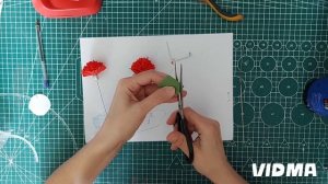 Гвоздика для брошки к 9Мая