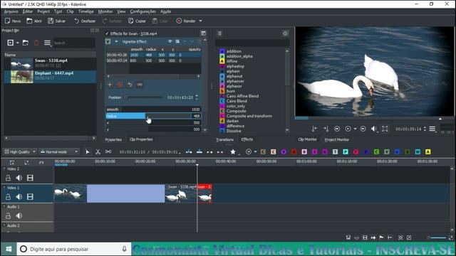 Efeito Vinheta Como Transição De Vídeos No Kdenlive - VIDEOAULA 130