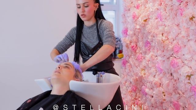 Bleaching & Dyeing my friend's hair SILVER смотреть онлайн