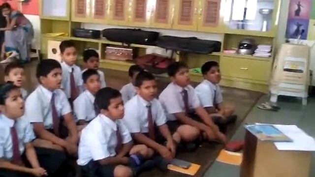 Siddhi (grade 4th) wel come song смотреть онлайн