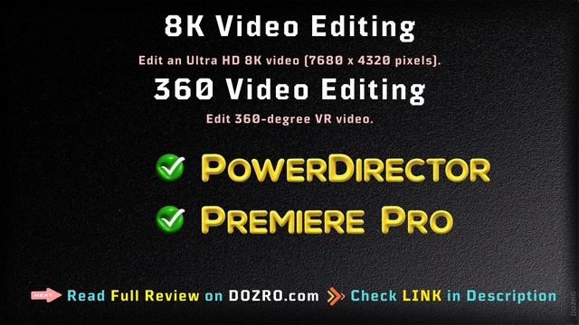CyberLink PowerDirector Vs Premiere Pro Features Comparison