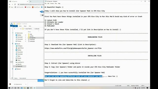 How to install Car Spawner in Gta Vice City | Vehicle Spawner mod Gta VC gta gaming | Car Cheat mod смотреть онлайн