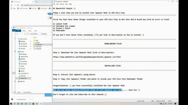 How to install Car Spawner in Gta Vice City | Vehicle Spawner mod Gta VC gta gaming | Car Cheat mod
