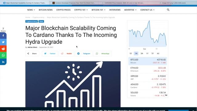 Cardano ADA News Today Update! Blockchain Scalability, Smart Contracts, Price Analysis смотреть онлайн