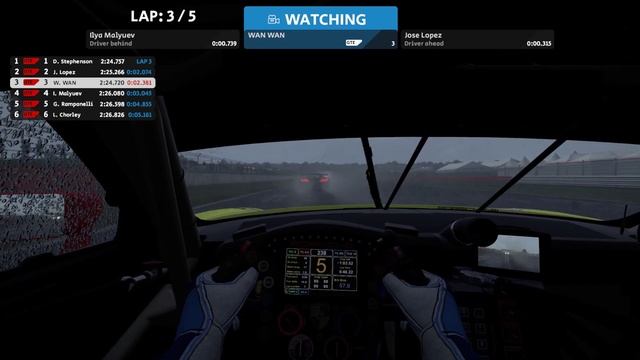 Automobilista 2 Porsche 911 RSR GTE RACE AT SILVERSTONE BRITISH GRAND PRIX CIRCUIT. смотреть онлайн