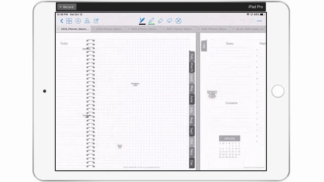 NEW! 2020 iPlanner Mason Digital Planner Flip Through смотреть онлайн