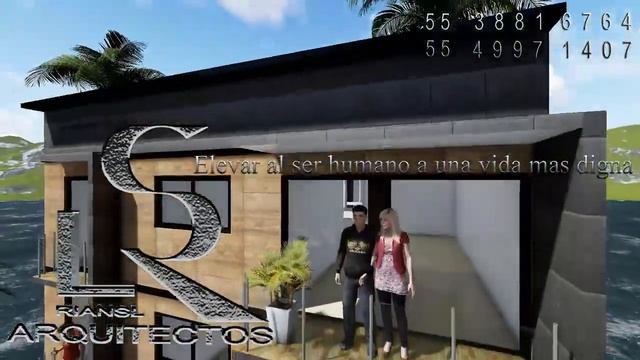Maqueta virtual, modelado 3D en ARCHICAD, vídeo animación en LUMION, Recorrido de exteriores смотреть онлайн
