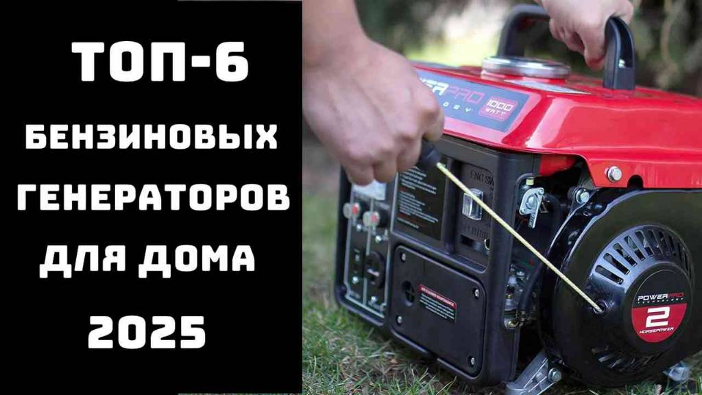 🔝ТОП-6. Лучшие бензиновые генераторы для дома 2025 года⛪ Купить генератор✨ Бензиновый генератор смотреть онлайн