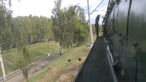 Видео из будки паровоза П36-0031 (Часть 1)