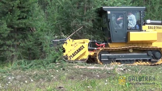 Запуск гусеничного мульчера Galotrax GX-300 в Перми. смотреть онлайн
