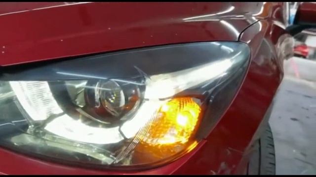 Mazda 2 Headlight done installed Halogen Convert To LED смотреть онлайн