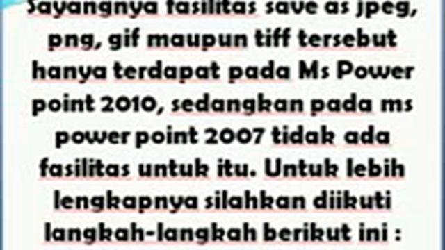 Cara Convert File Power Point Menjadi Gambar Jpg,gif,png,tiff смотреть онлайн