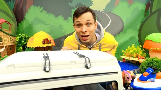 Видео для мальчиков - Черепашки Ниндзя на отдыхе! Игрушечные машинки смотреть онлайн