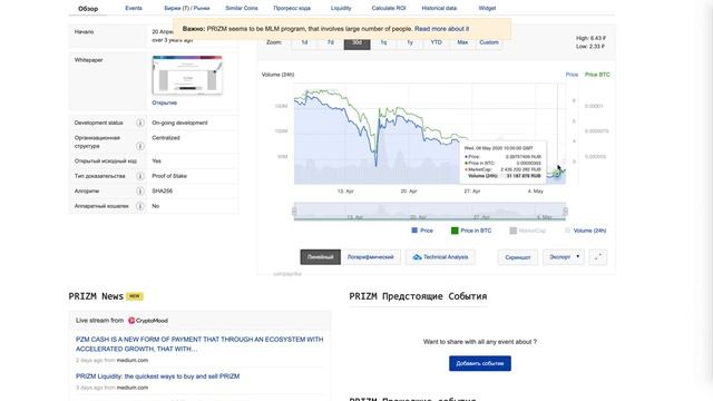 Получи прибль 20% на росте Prizm за 2 дня 🔥 смотреть онлайн