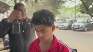 Индийский уличный массаж головы для уменьшения беспокойства и бессонницы от Динеша Барбера ASMR