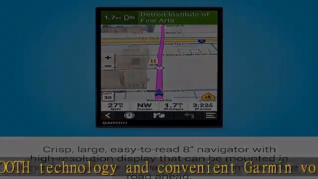 Garmin DriveSmart 86, 8-inch Car GPS Navigator with Bright, Crisp High-resolution Maps and Garmin V смотреть онлайн