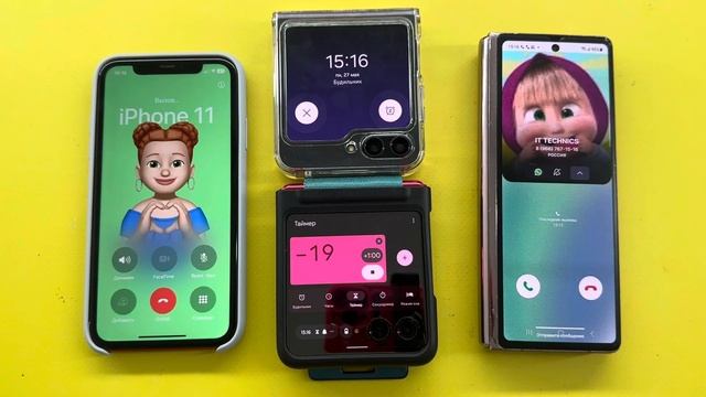 Incoming Call Vs Alarm Clock+Timer IPhone 11/Samsung Z Fold2/Z Flip5/Motorola Razr 40 Ultra