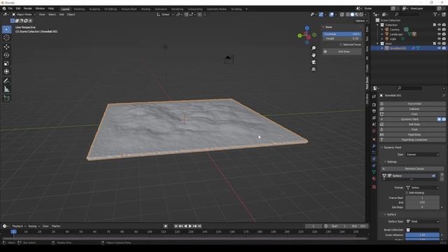 How To Make Snow Simulation In Blender Easy смотреть онлайн