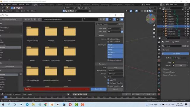 រៀនblender របៀបExportពី.blendទៅ.fbx||how to export .blend to .fbx in Blender 2.93 смотреть онлайн