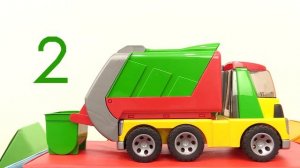 Развивающее видео про большие машины:  считаем, играем