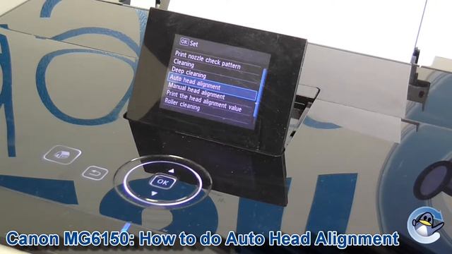How to do Auto Head Alignment on Canon Pixma MG6150 Inkjet Printer смотреть онлайн