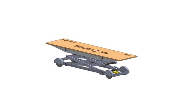 Hydraulic Jack Lifting Mechanism With Scissored Links | Solid Works Motion Analysis And Animation