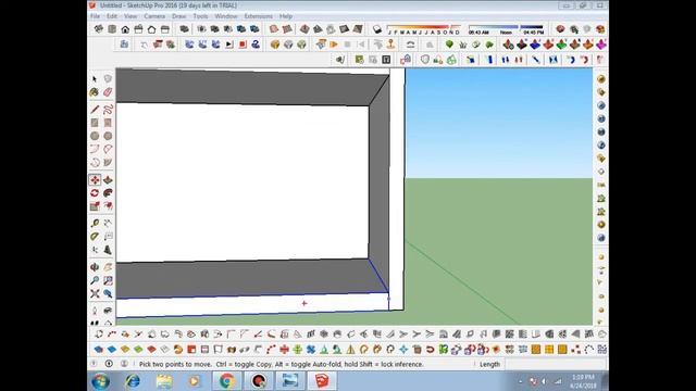 How to make Transitional Console Table in Sketchup 2016 pro. смотреть онлайн