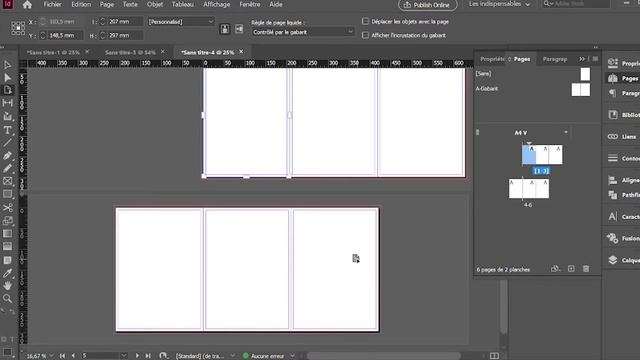 Comment réaliser et exporter un dépliant pour l'impression (Indesign) смотреть онлайн