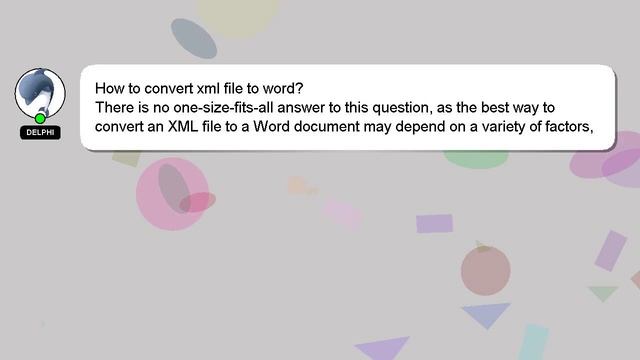 How to convert xml file to word? смотреть онлайн
