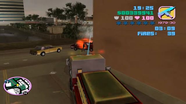 GTA Vice City - Side Missions - Firefighter 1080p 60fps смотреть онлайн