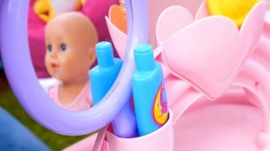 Новые видео куклы - Купаем Беби Бон Анабель в ванне с Гидрогелем! – Мультики для детей с Baby Born