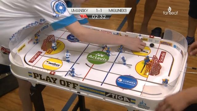 European Table Hockey Championship 2016: Anton Umanskyy (UKR) - Raivis Miglinieks (LAT) смотреть онлайн