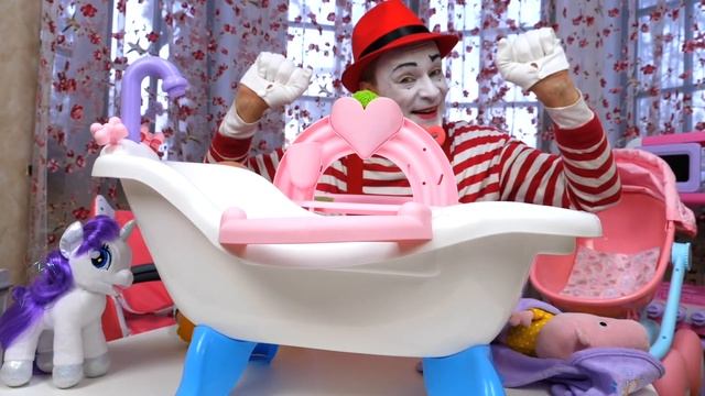 Весёлые игры Дочки Матери с БЕБИ БОН, Литл Пони и Свинкой Пеппой! Baby Born Видео куклы для девочек смотреть онлайн