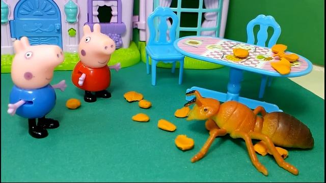 СВИНКА ПЕППА И ДЖОРДЖ ПЕЧЕНЬЕ МУРАВЕЙ  Guinea Pig Peppa And George COOKIES ANT  豚鼠佩佩和乔治