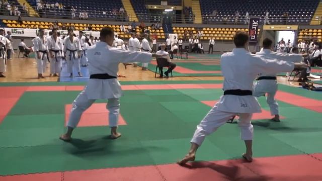JKS Karate 2012 European Championship Team Kata "Kankusho" (Russia) смотреть онлайн