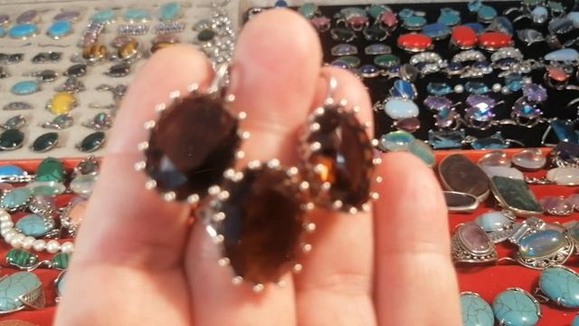 украшение из камня в серебре и мельхиоре. смотреть онлайн