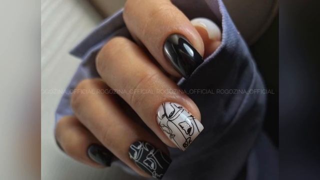 Черный маникюр 2024 🖤 Идеи дизайна на черные ногти | Black manicure 🤍 смотреть онлайн