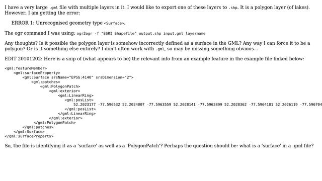 GIS: How to convert GML Surface to SHP Using OGR? (2 Solutions!!) смотреть онлайн