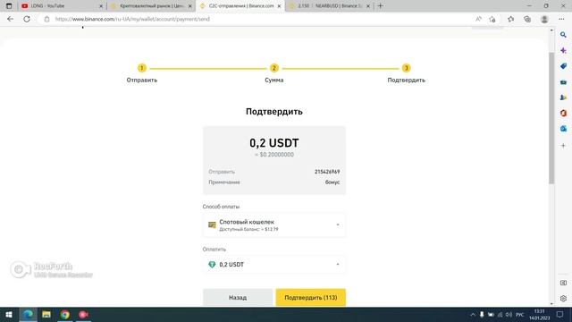 Бинанс PEY, перевод криптовалюты между акаунтами Бинанс (Binance), инструкция смотреть онлайн