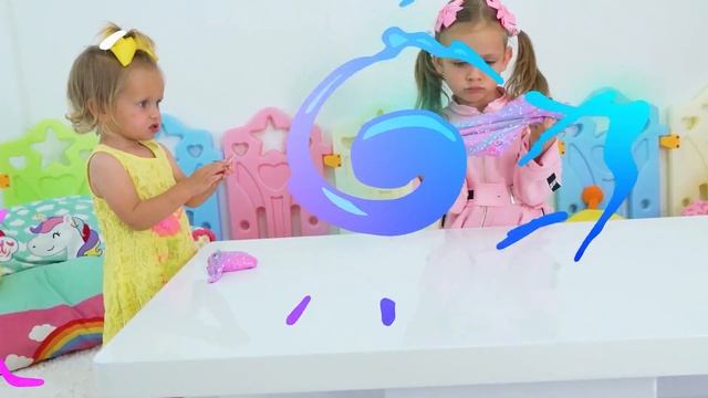 Slime Song for kids with Maya and Mary смотреть онлайн