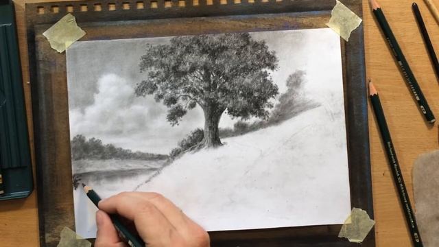 Landscape in Graphite - Path By the River смотреть онлайн