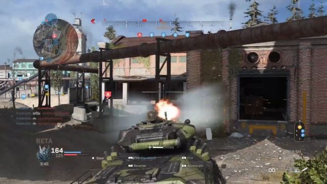 Call Of Duty Modern Warfare Beta using an APC Tank Ground War Match смотреть онлайн