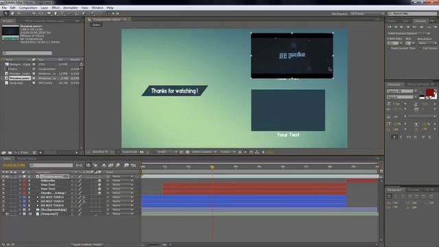 Free Outro #2 w/Tutorial | After Effects & Vegas Pro Templates | TEG Designs смотреть онлайн