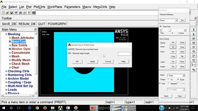 ANSYS 2D Plate Stress analysis смотреть онлайн