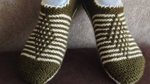 Вязаные следки. Турецкая модель.
