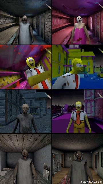 Granny 3 Vs Pink Granny 3 Vs Sponge Granny 3 Vs Granny 1 Vs Granny 2 #shorts смотреть онлайн